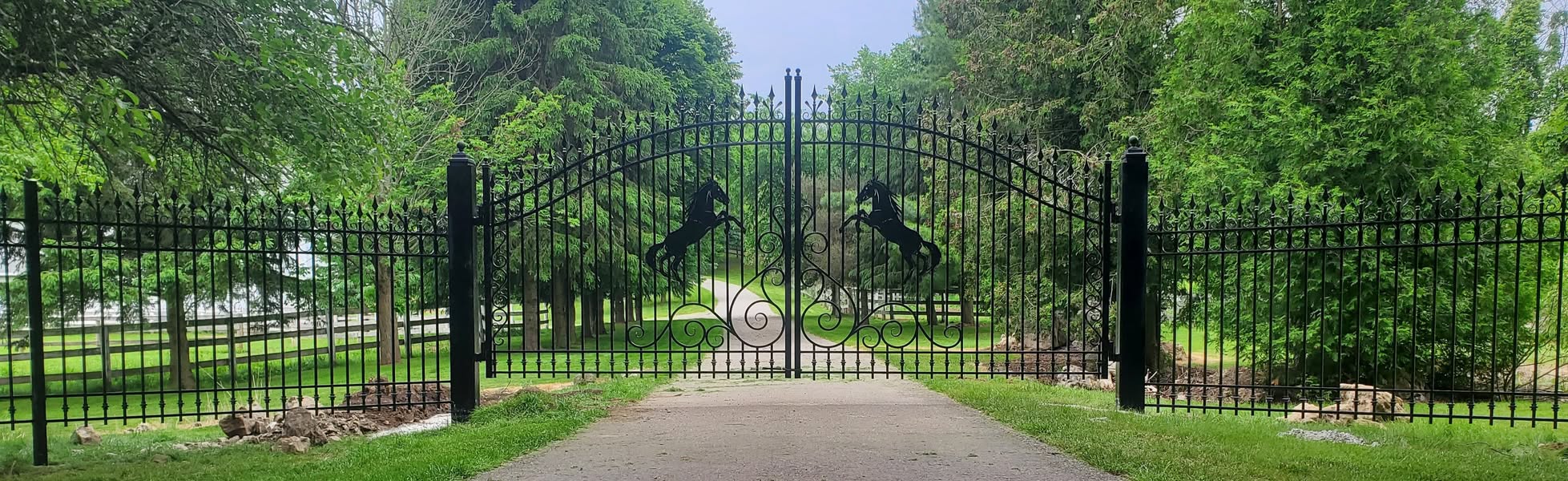 custom metal driveway gates